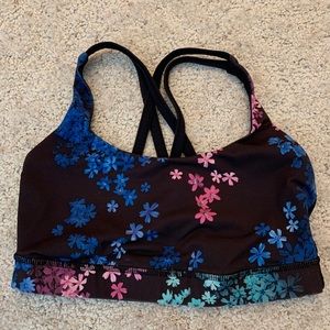 Lululemon floral bra size 6
